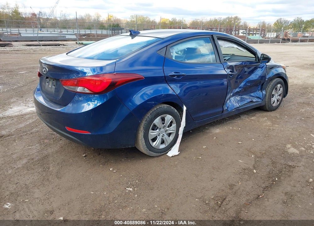 2016 HYUNDAI ELANTRA SE VIN: 5NPDH4AEXGH784907