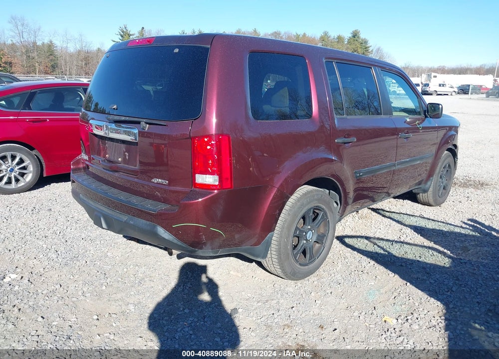 2015 HONDA PILOT LX VIN: 5FNYF4H29FB046175