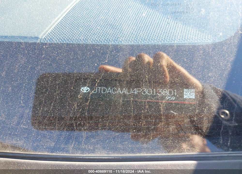 2023 TOYOTA PRIUS VIN: JTDACAAU4P3013801