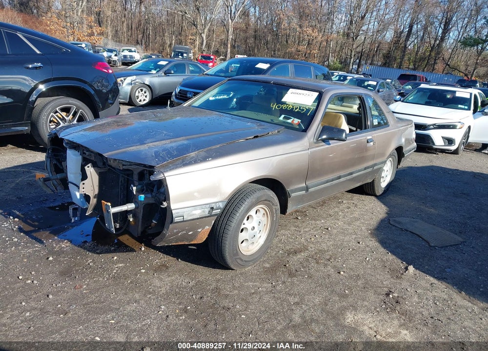 1987 FORD THUNDERBIRD SPORT VIN: 1FABP61FXHH166104