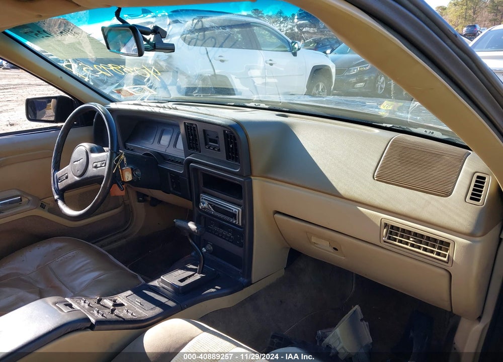 1987 FORD THUNDERBIRD SPORT VIN: 1FABP61FXHH166104