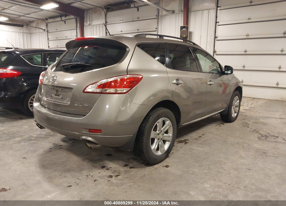 2011 NISSAN MURANO SL VIN: JN8AZ1MW8BW179617
