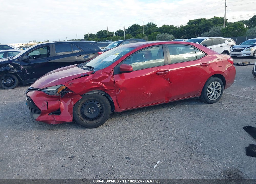 2018 TOYOTA COROLLA LE VIN: 2T1BURHE9JC967540
