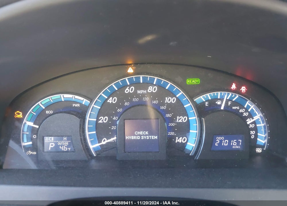 2012 TOYOTA CAMRY HYBRID LE VIN: 4T1BD1FK3CU025124