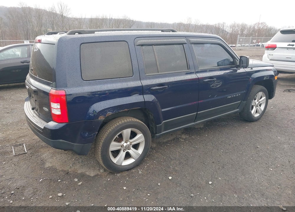 2012 JEEP PATRIOT LATITUDE VIN: 1C4NJRFB5CD625720