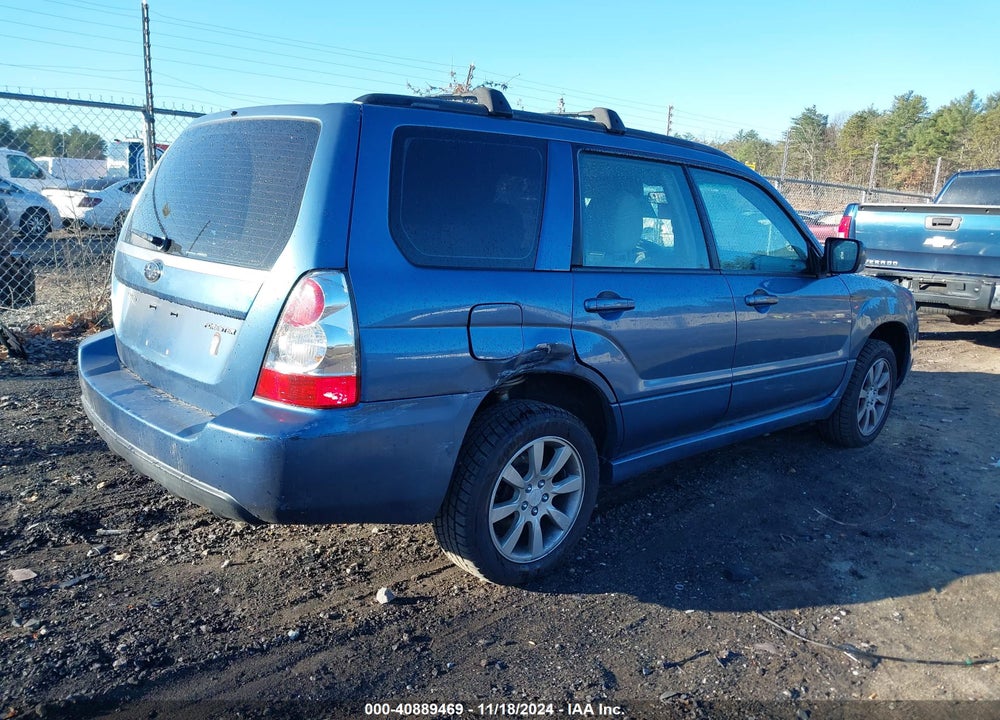 2007 SUBARU FORESTER 2.5X VIN: JF1SG65657H728158