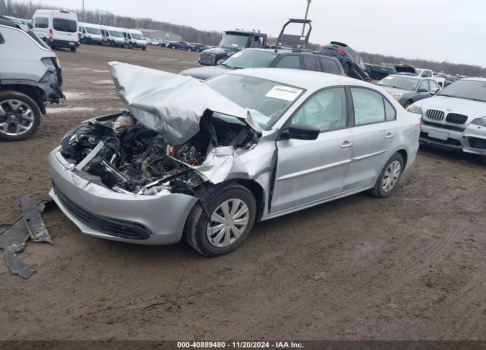 2014 VOLKSWAGEN JETTA 2.0L S VIN: 3VW1K7AJ9EM438225
