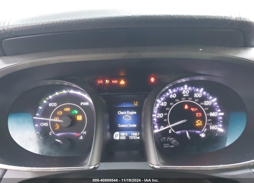 2016 TOYOTA AVALON HYBRID LIMITED VIN: 4T1BD1EB9GU054134