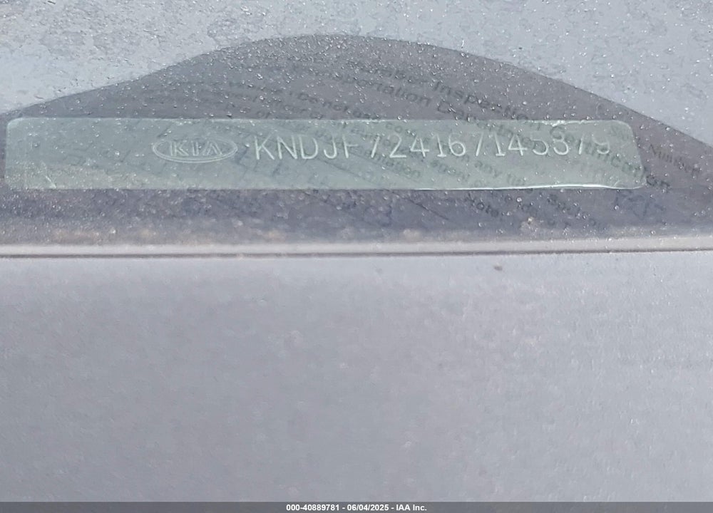 2006 KIA SPORTAGE LX VIN: KNDJF724167145379