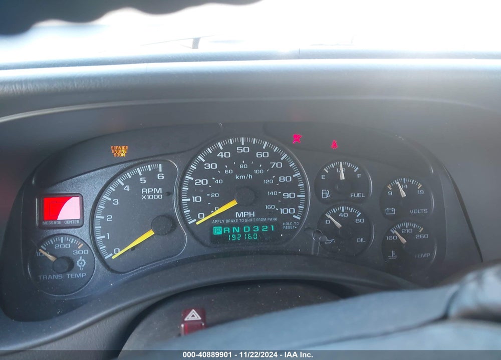 2001 CHEVROLET SUBURBAN 2500 LT VIN: 3GNGC26G91G163174