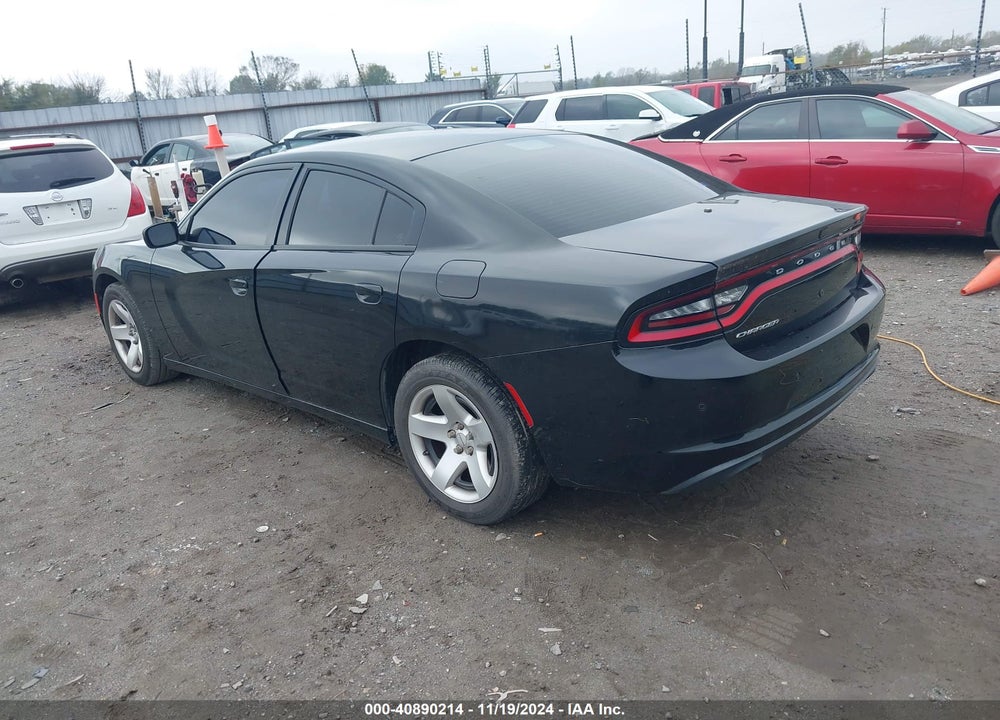 2017 DODGE CHARGER POLICE RWD VIN: 2C3CDXAG8HH638627