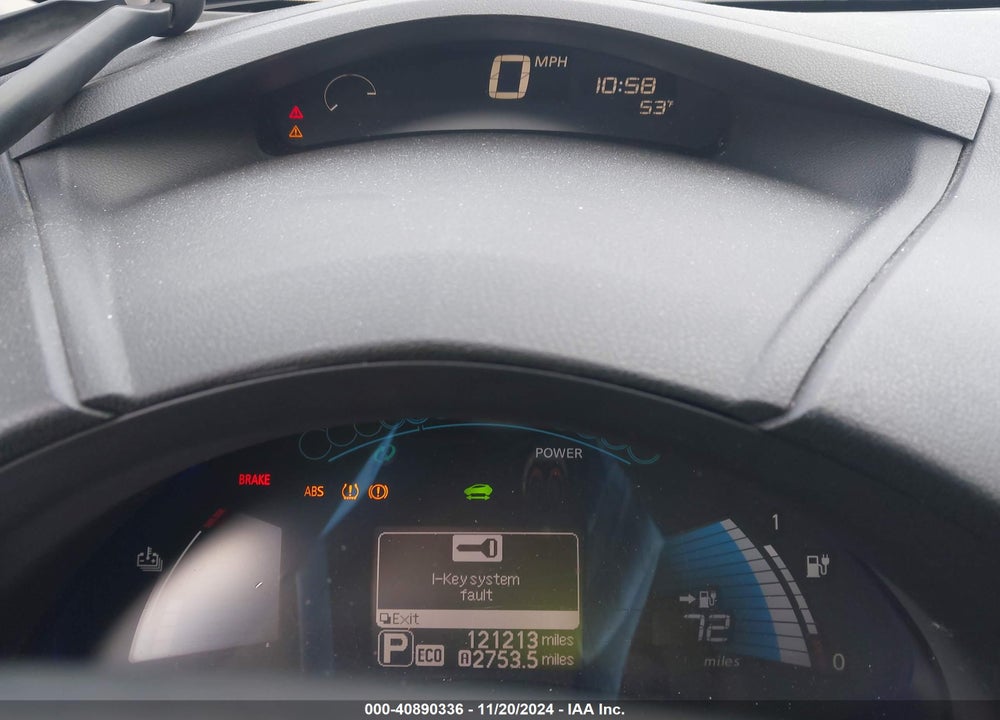 2014 NISSAN LEAF SV VIN: 1N4AZ0CP7EC339322