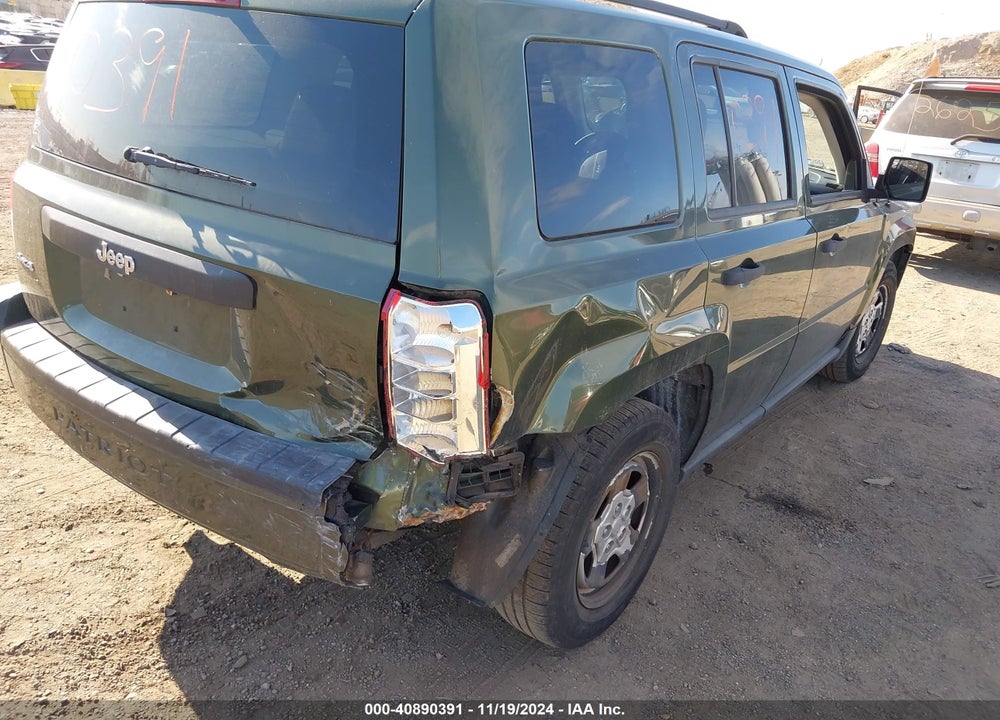 2009 JEEP PATRIOT SPORT VIN: 1J4FF28B19D182947