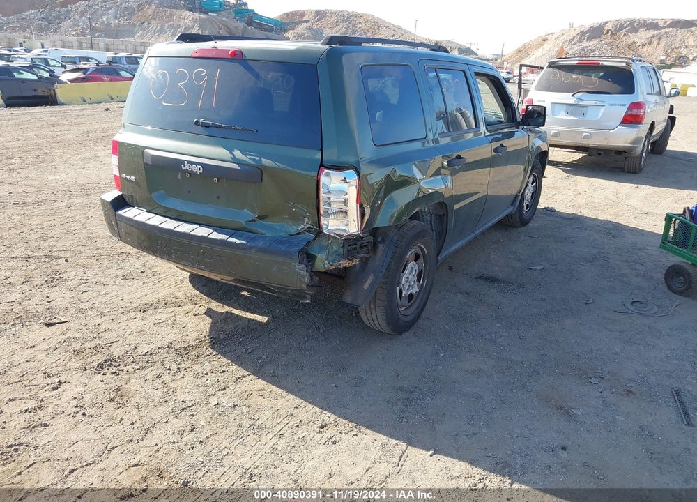 2009 JEEP PATRIOT SPORT VIN: 1J4FF28B19D182947