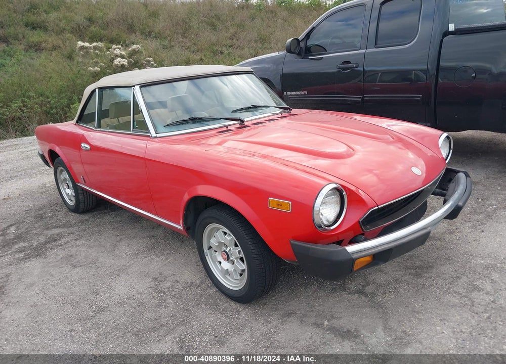 1982 FIAT 124 SPIDER VIN: ZFAAS00B9C5002036