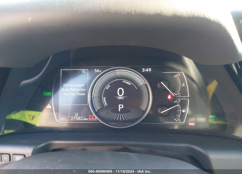2022 LEXUS ES 300H VIN: 58ADA1C15NU016353