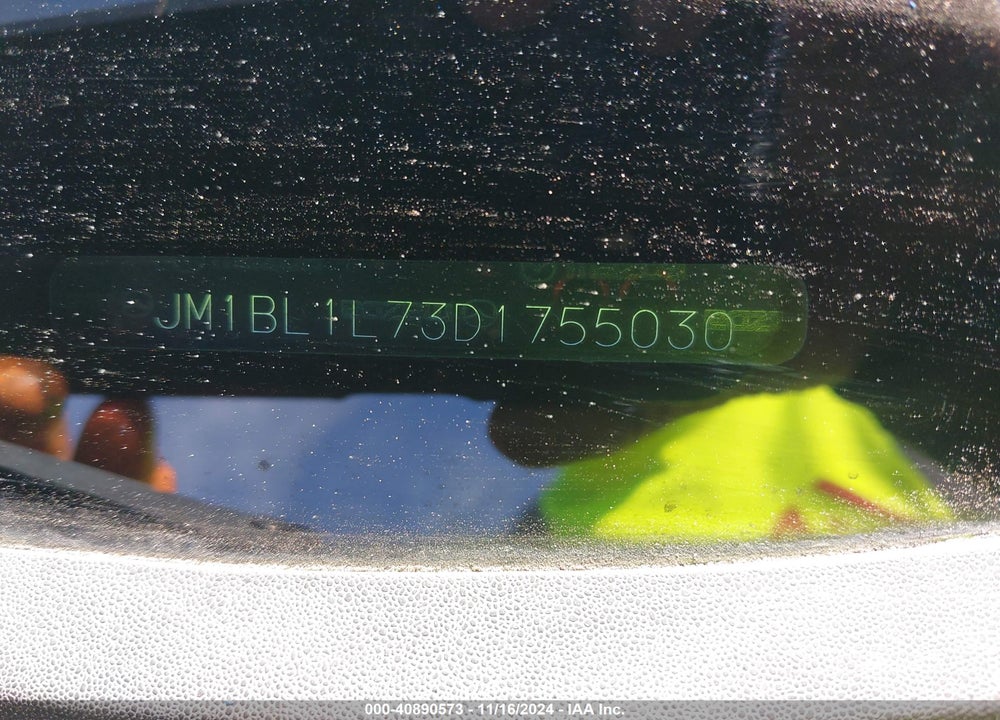 2013 MAZDA 3 I TOURING VIN: JM1BL1L73D1755030