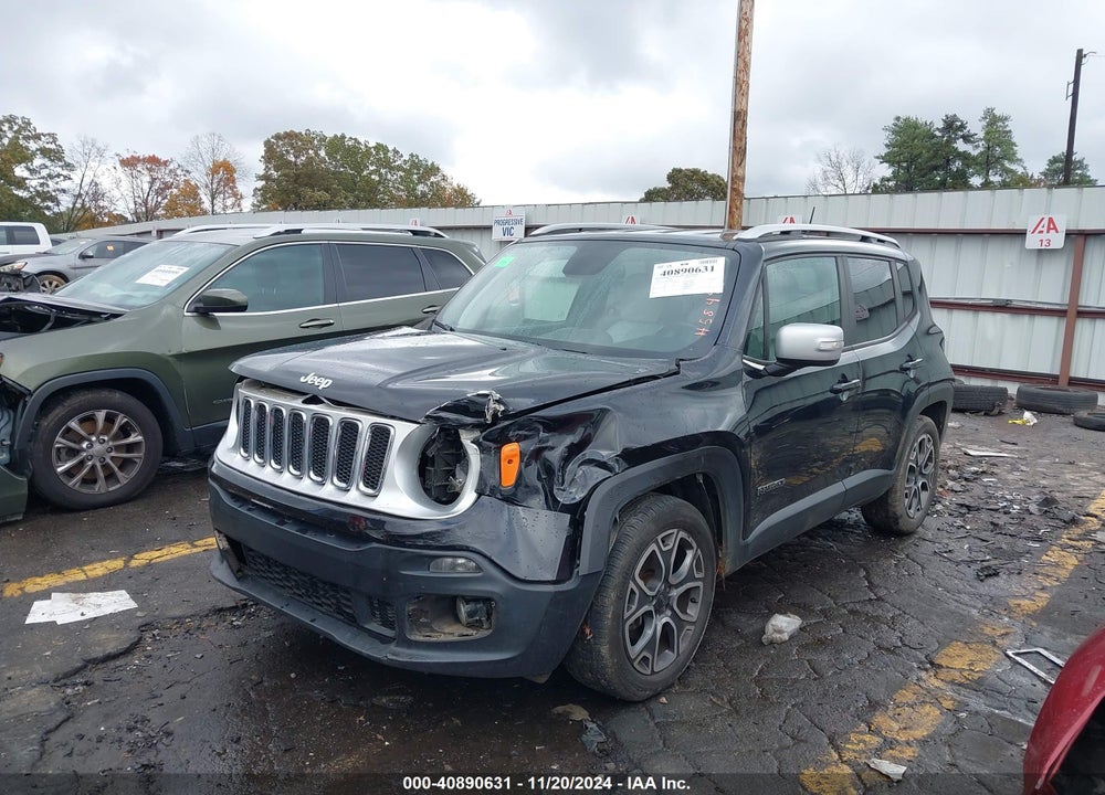 2018 JEEP RENEGADE LIMITED FWD VIN: ZACCJADB0JPH58492