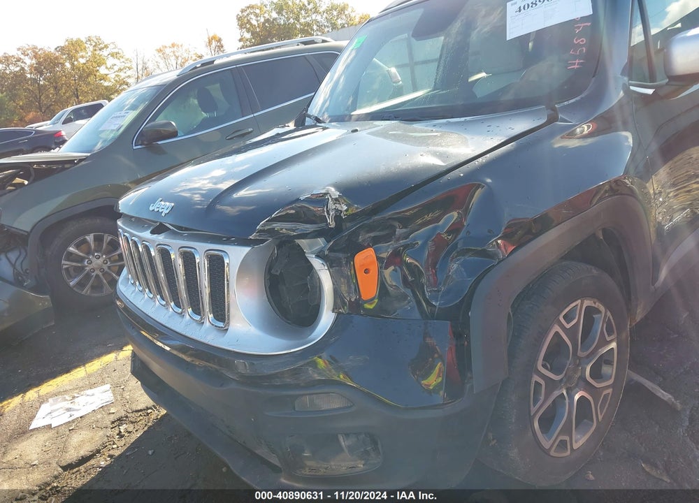 2018 JEEP RENEGADE LIMITED FWD VIN: ZACCJADB0JPH58492