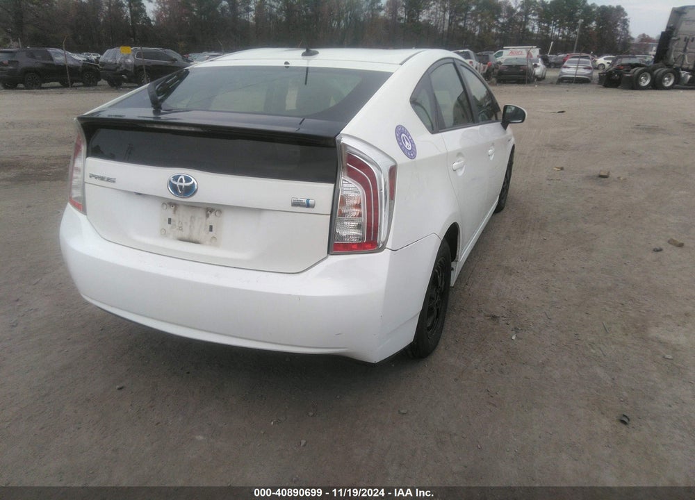2012 TOYOTA PRIUS THREE VIN: JTDKN3DU6C1528035