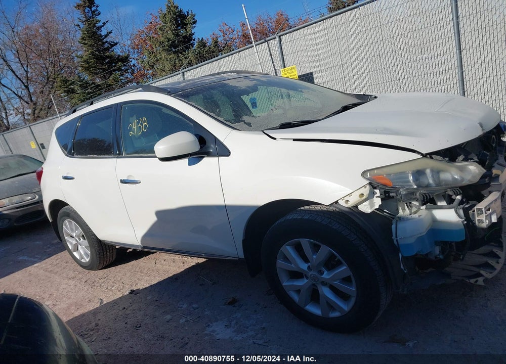 2012 NISSAN MURANO SV VIN: JN8AZ1MW7CW227433