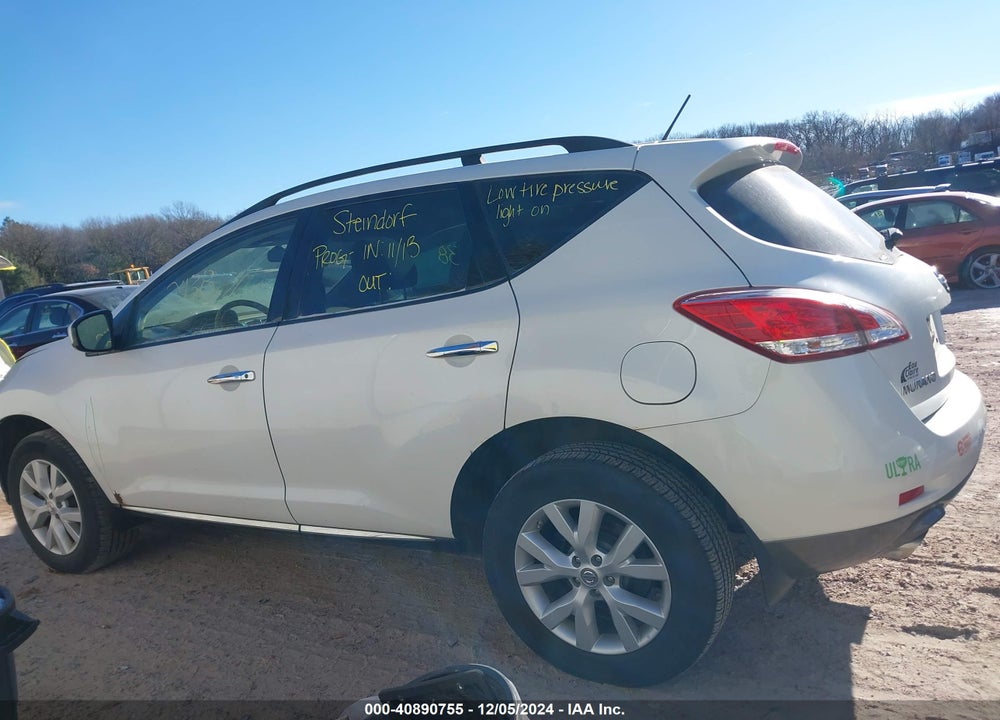 2012 NISSAN MURANO SV VIN: JN8AZ1MW7CW227433