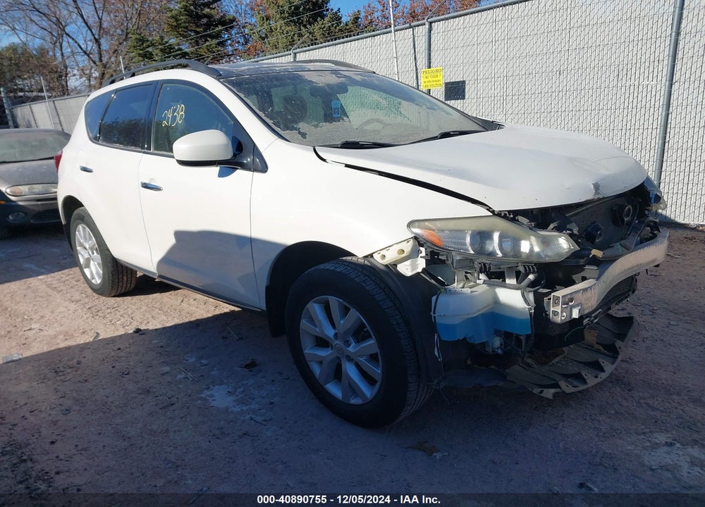 2012 NISSAN MURANO SV VIN: JN8AZ1MW7CW227433