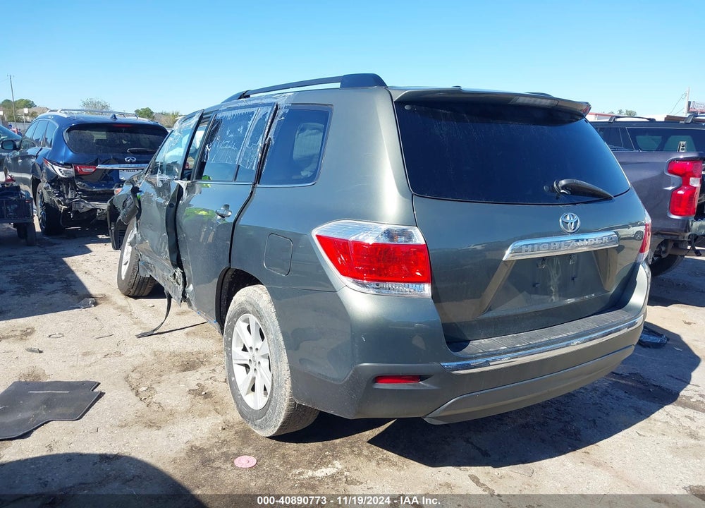 2012 TOYOTA HIGHLANDER SE V6 VIN: 5TDZK3EH2CS050630