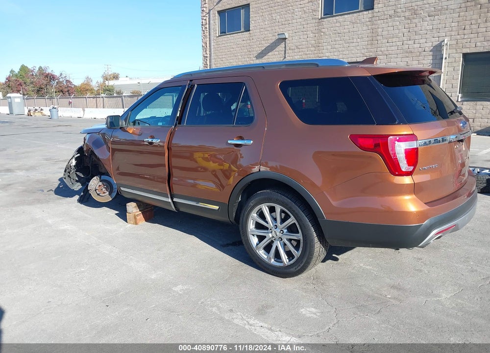 2017 FORD EXPLORER LIMITED VIN: 1FM5K7FH8HGC55922