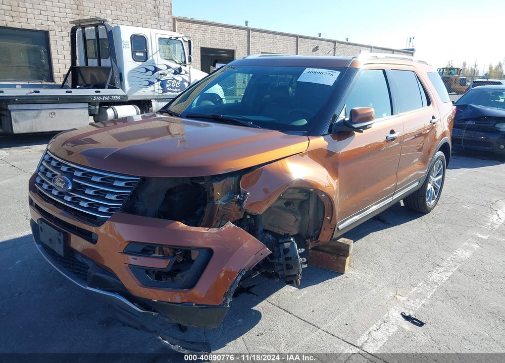 2017 FORD EXPLORER LIMITED VIN: 1FM5K7FH8HGC55922