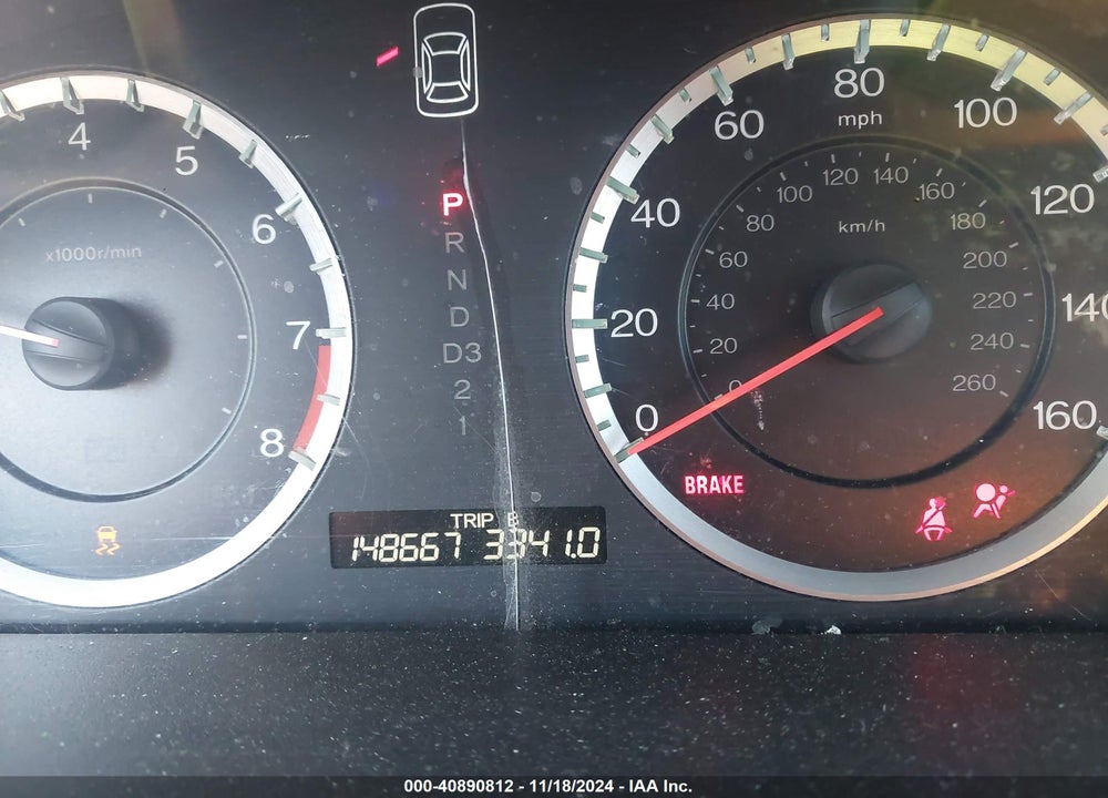 2012 HONDA ACCORD 2.4 EX VIN: 1HGCP2F76CA161431