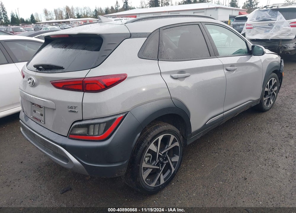 2022 HYUNDAI KONA LIMITED VIN: KM8K5CA35NU783140