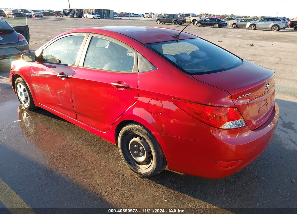 2013 HYUNDAI ACCENT GLS VIN: KMHCT4AE7DU350984
