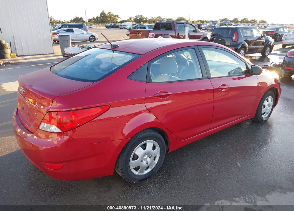 2013 HYUNDAI ACCENT GLS VIN: KMHCT4AE7DU350984