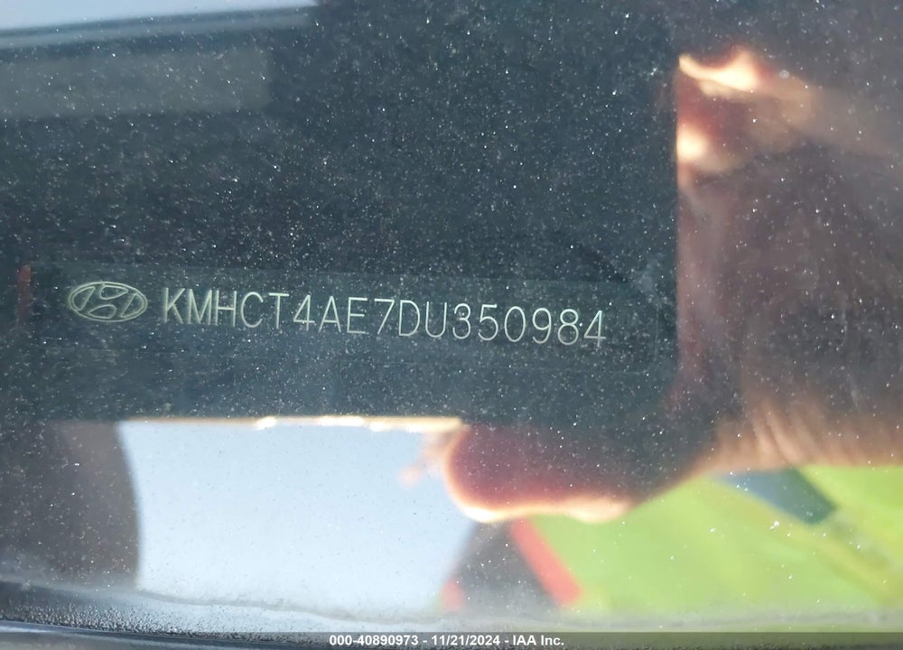 2013 HYUNDAI ACCENT GLS VIN: KMHCT4AE7DU350984