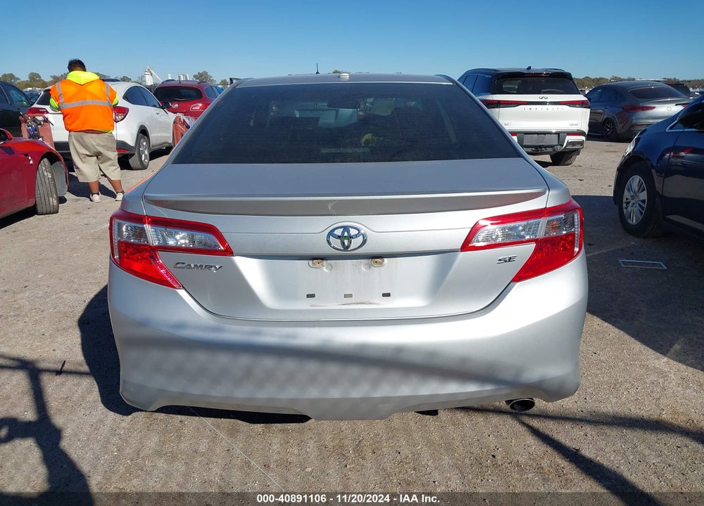 2012 TOYOTA CAMRY SE VIN: 4T1BF1FK2CU074874