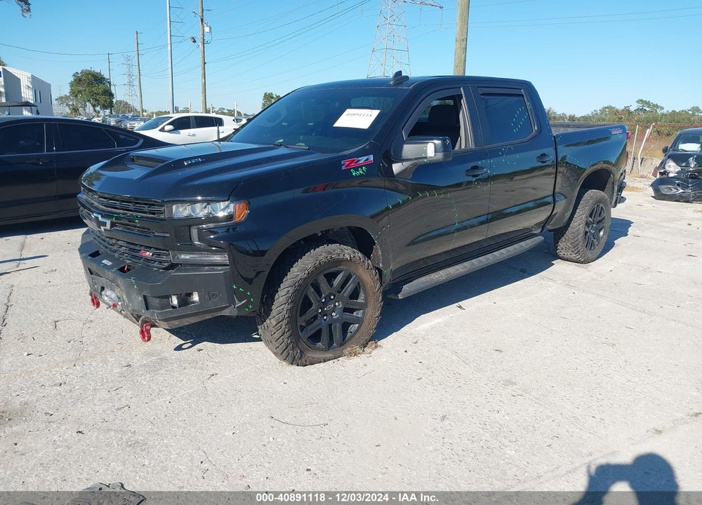 2022 CHEVROLET SILVERADO 1500 LTD 4WD SHORT BED LT TRAIL BOSS VIN: 3GCPYFEL7NG110978