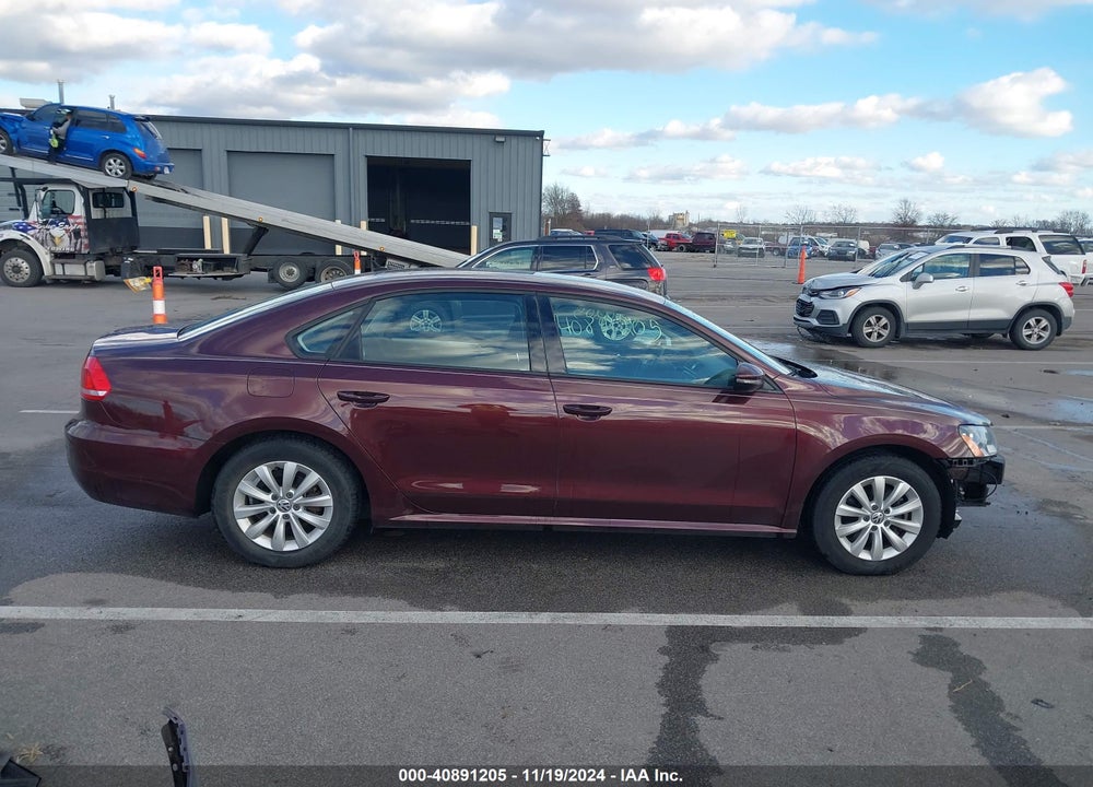 2012 VOLKSWAGEN PASSAT 2.5L S VIN: 1VWAH7A3XCC067347