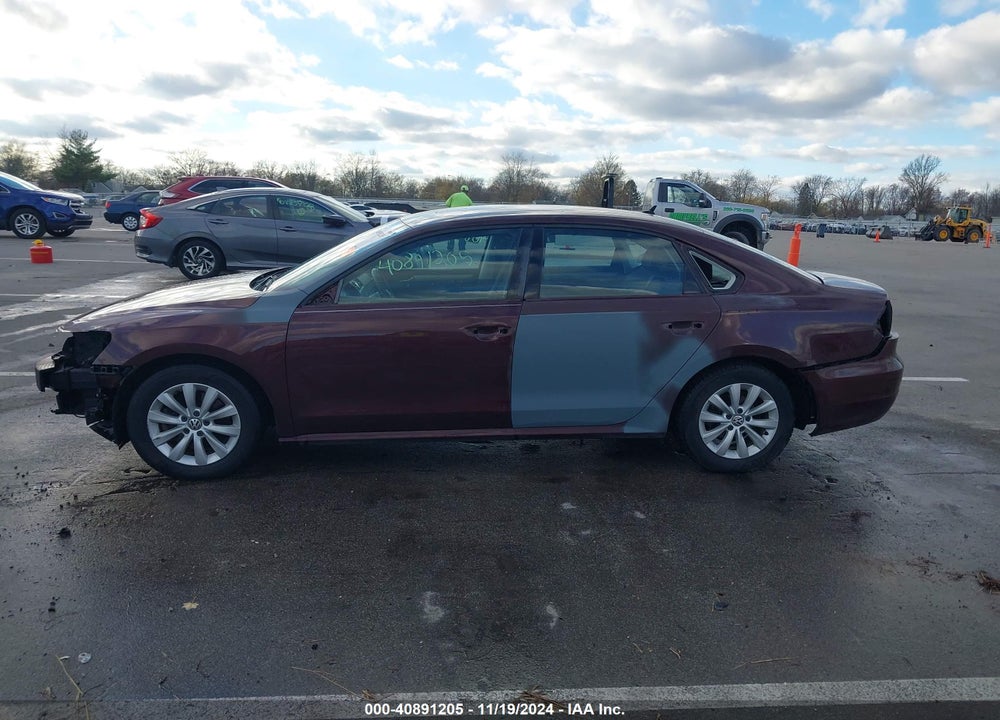 2012 VOLKSWAGEN PASSAT 2.5L S VIN: 1VWAH7A3XCC067347