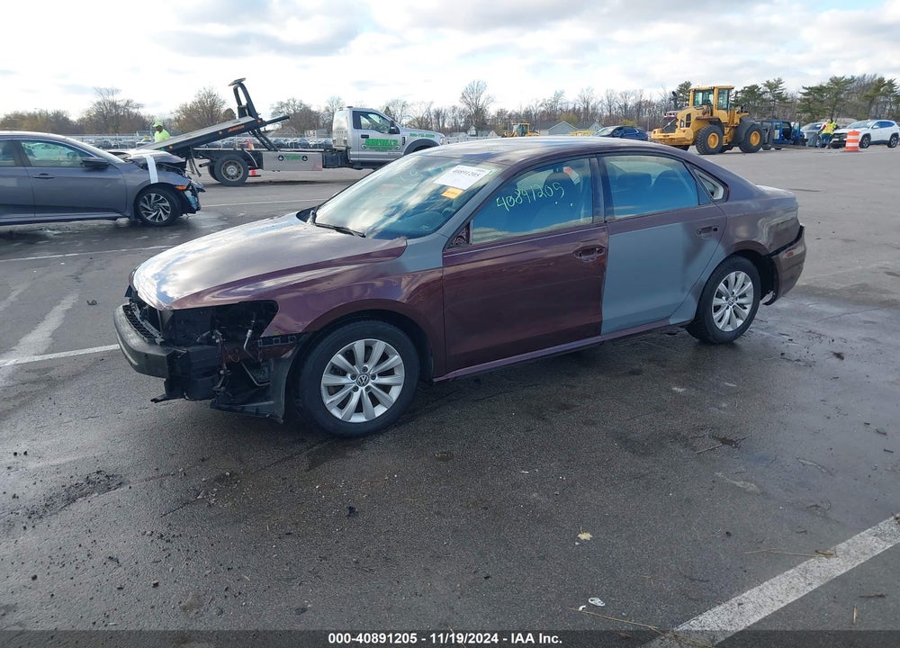 2012 VOLKSWAGEN PASSAT 2.5L S VIN: 1VWAH7A3XCC067347