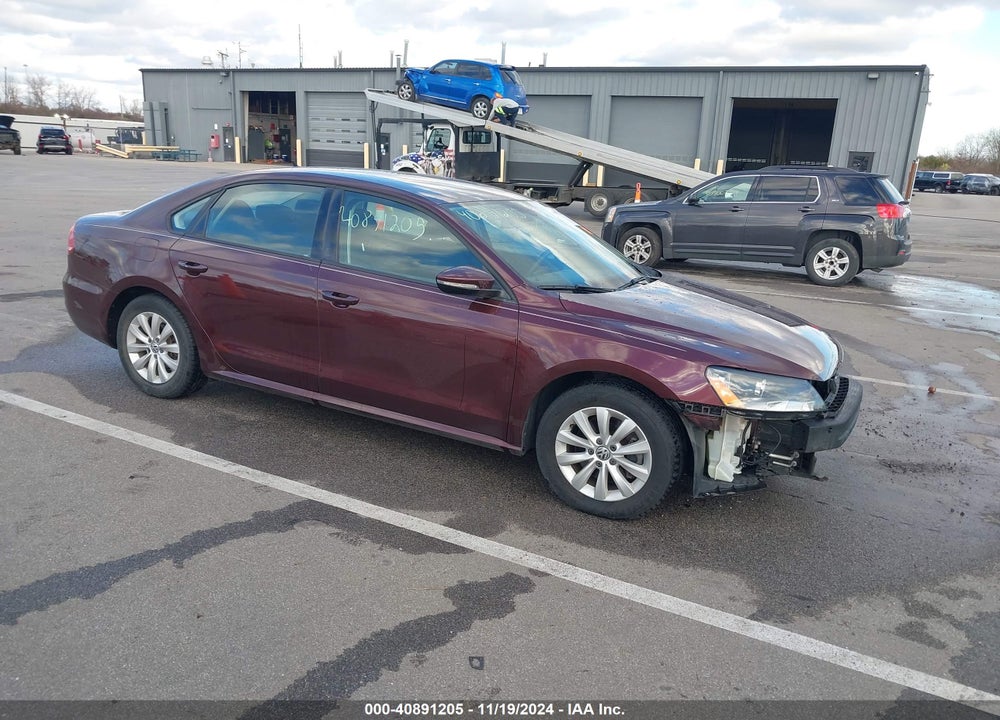 2012 VOLKSWAGEN PASSAT 2.5L S VIN: 1VWAH7A3XCC067347