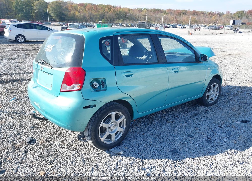 2005 CHEVROLET AVEO LS VIN: KL1TD62685B294711