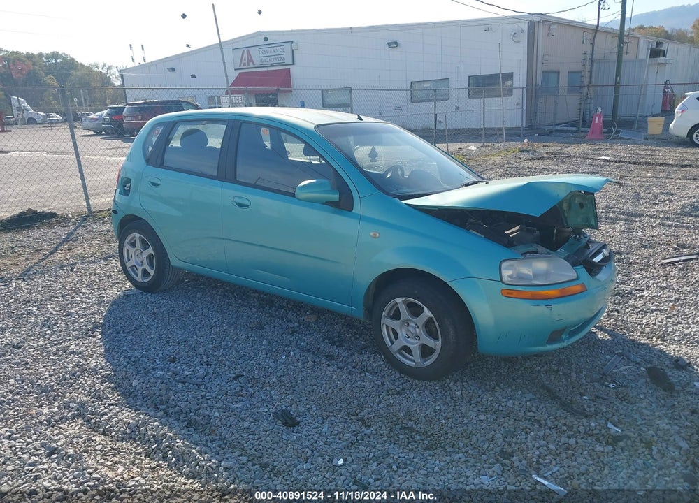 2005 CHEVROLET AVEO LS VIN: KL1TD62685B294711