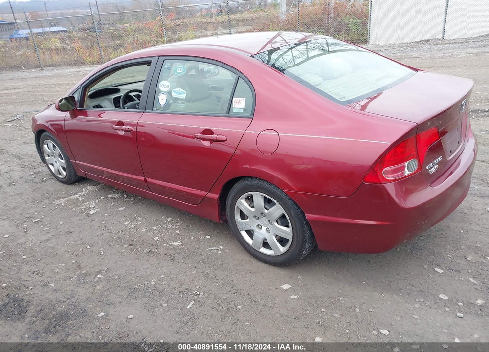 2008 HONDA CIVIC LX VIN: 1HGFA165X8L012135