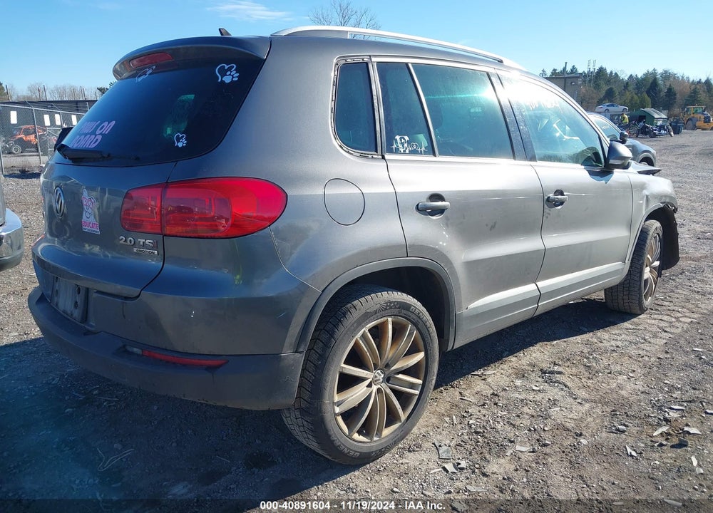 2014 VOLKSWAGEN TIGUAN SE VIN: WVGBV3AX7EW611327