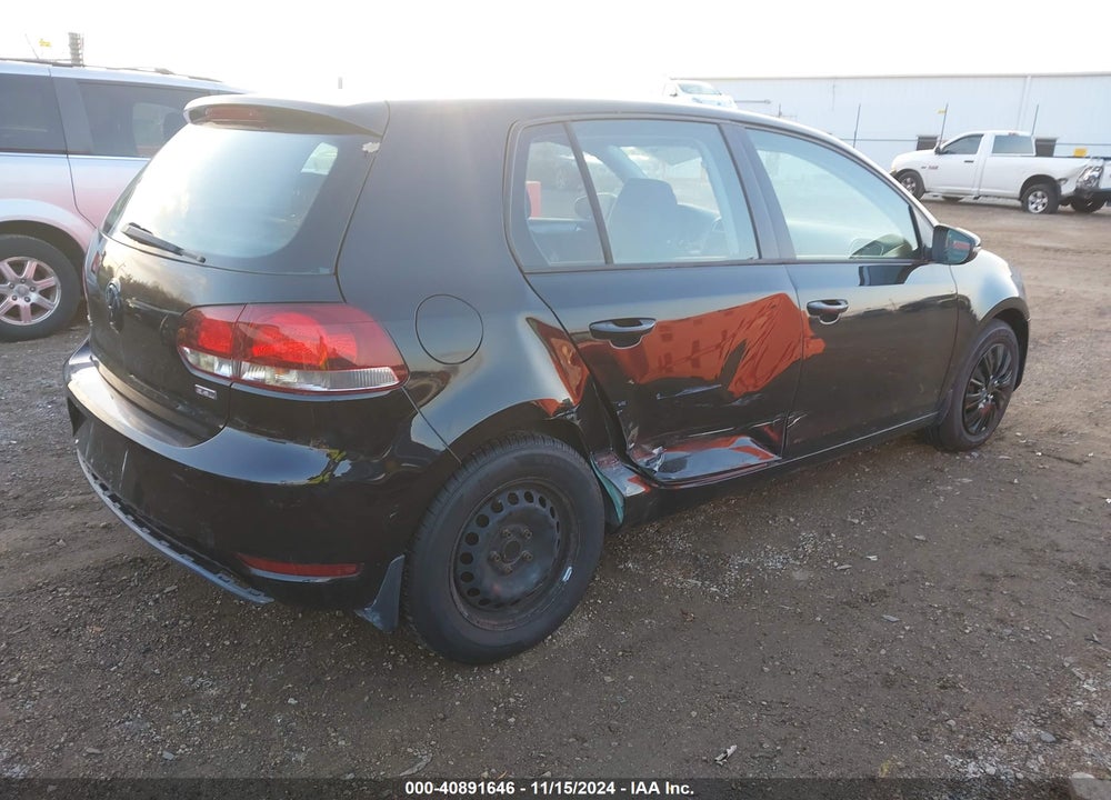 2011 VOLKSWAGEN GOLF 2.5L 4-DOOR VIN: WVWDA7AJ7BW300407