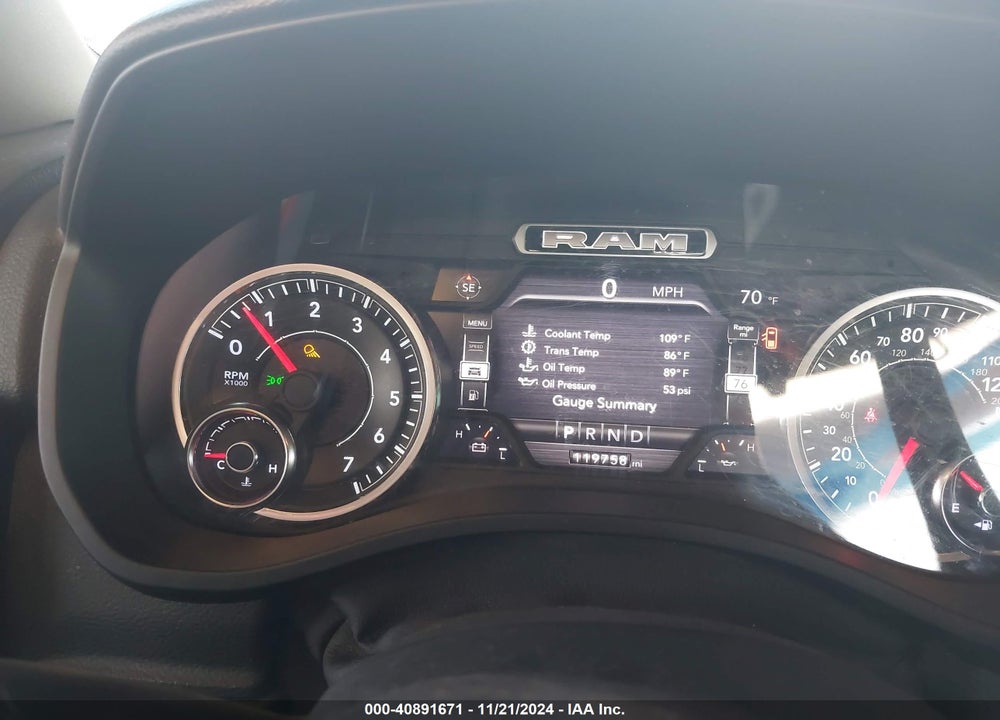 2019 RAM 1500 BIG HORN/LONE STAR 4X4 5'7 BOX VIN: 1C6SRFFT0KN916936
