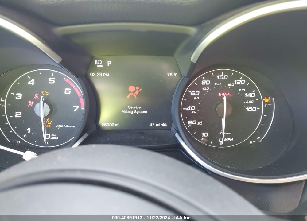 2022 ALFA ROMEO STELVIO SPRINT RWD VIN: ZASPAJAN0N7D24549
