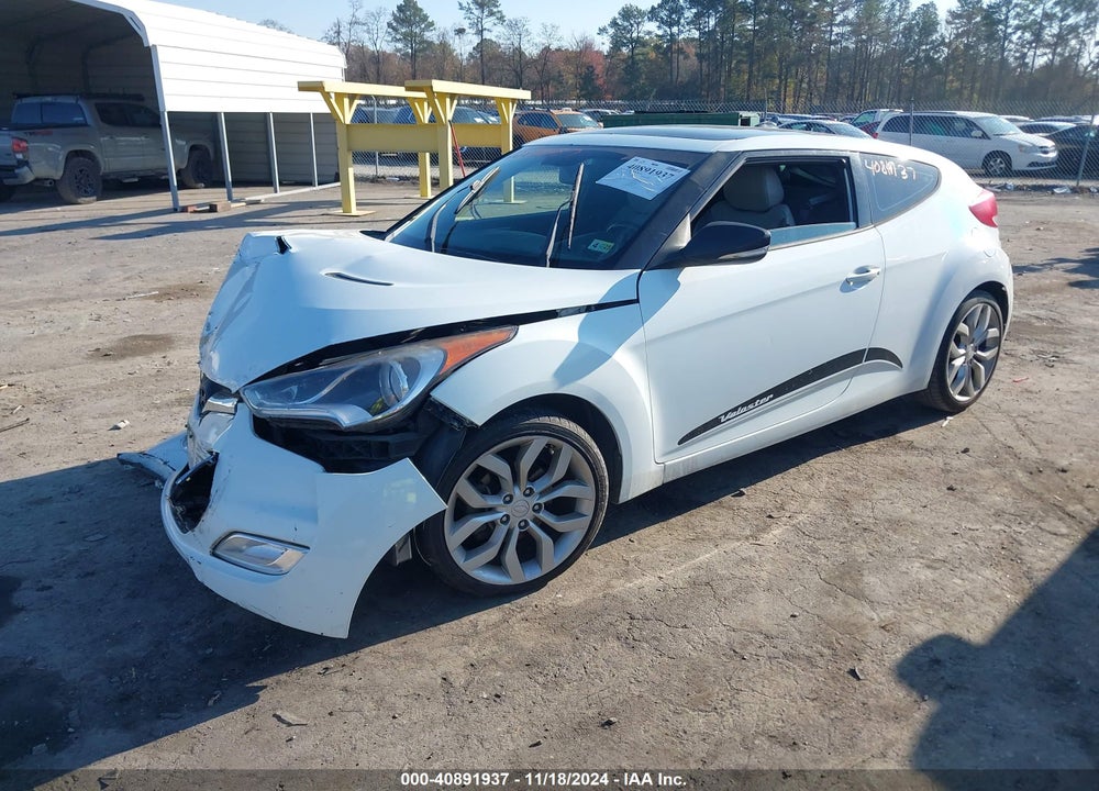 2013 HYUNDAI VELOSTER BASE W/GRAY VIN: KMHTC6ADXDU098294