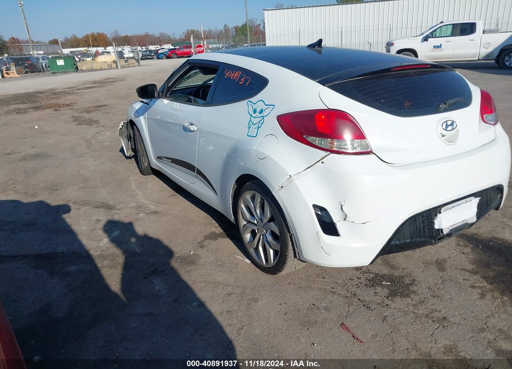 2013 HYUNDAI VELOSTER BASE W/GRAY VIN: KMHTC6ADXDU098294